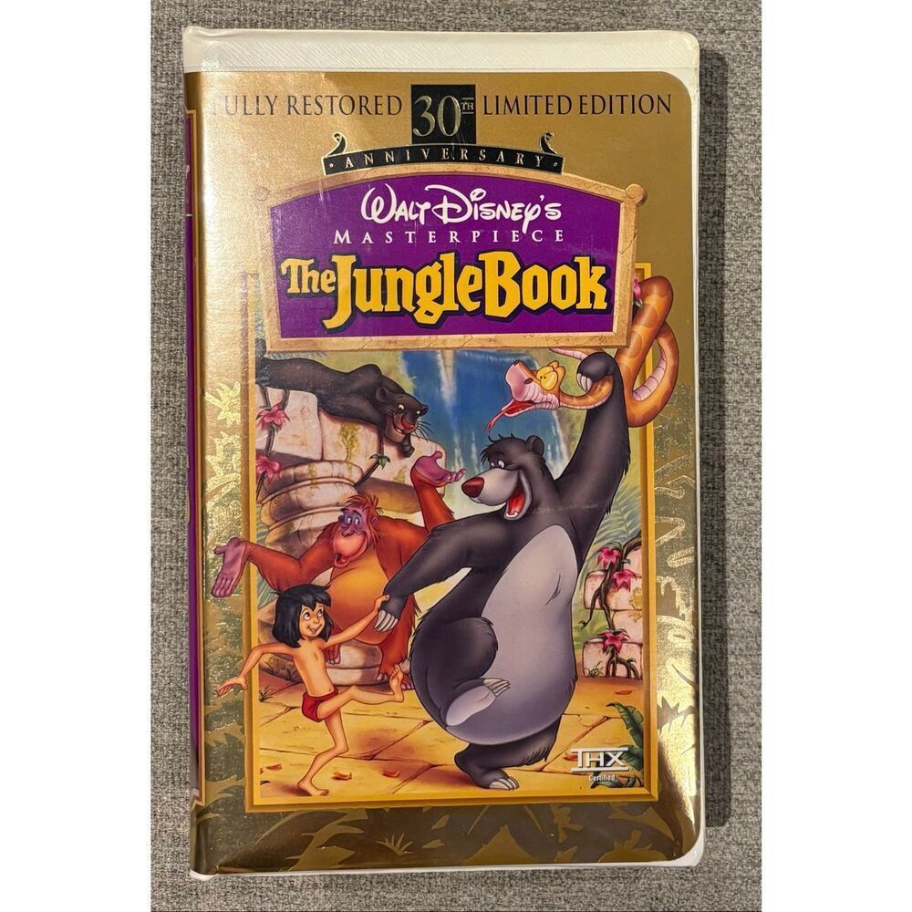 Disney's Masterpiece Collection 30th Anniversary edition VHS tape of The Jungle